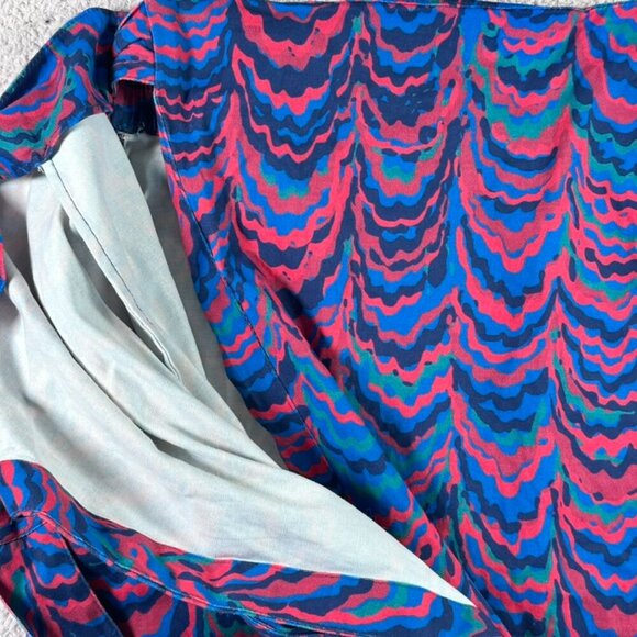 Anthropologie Porridge Iris Wrap Mini Skirt Spring Summer Pink Blue Size XS NWT - Picture 7 of 12